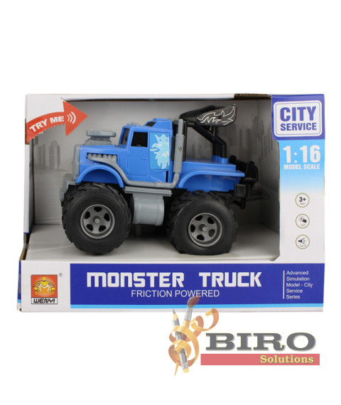 Mașină cu inerție 1:16 "Mini Monster Truck" (lumini, sunete)
